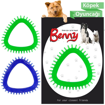Benny Köpek Oyuncağı Üçgen 8 x 8.5 cm Çeşitli Renklerde