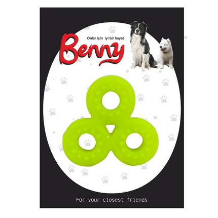 Benny Köpek Oyuncağı Üçlü Halka 9 x 9 cm Çeşitli Renklerde