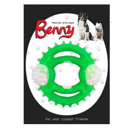 Benny Diş Kaşıma Köpek Oyuncağı Yuvarlak 9,5 cm Çeşitli Renklerde