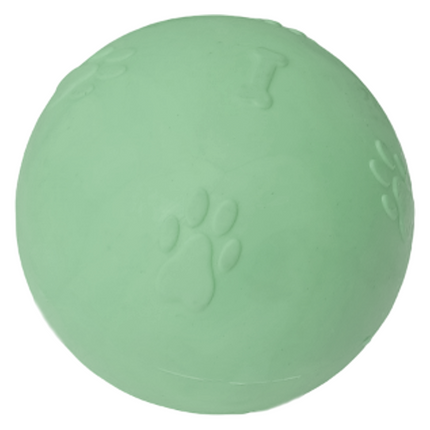 Pati Desenli Termoplastik Sert Köpek Oyun Topu 6 cm Small Yeşil