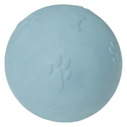 Pati Desenli Termoplastik Sert Köpek Oyun Topu 6 cm Small Açık Mavi