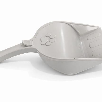 Kapaklı Kedi Kumu Küreği Elekli – Ergonomik Saplı Dayanıklı Plastik Kum Temizleme Küreği 26 cm