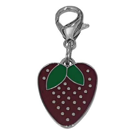 Eastland Kedi Köpek Tasma Süsü Çilek Desenli 2*2.5 cm Bordo