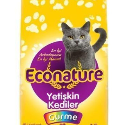 Econature Gurme Yetişkin Kedi Maması 15 Kg