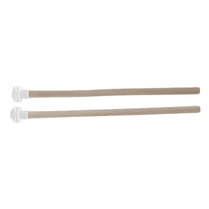 Markapet Doğal Ahşap Kuş Tüneği 1.2 cm-25 cm Standart  Beyaz (2 Adet)