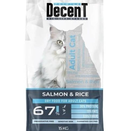 Decent Sensitive Skin Somon & Pirinç Yetişkin Kedi Maması 1,5 Kg