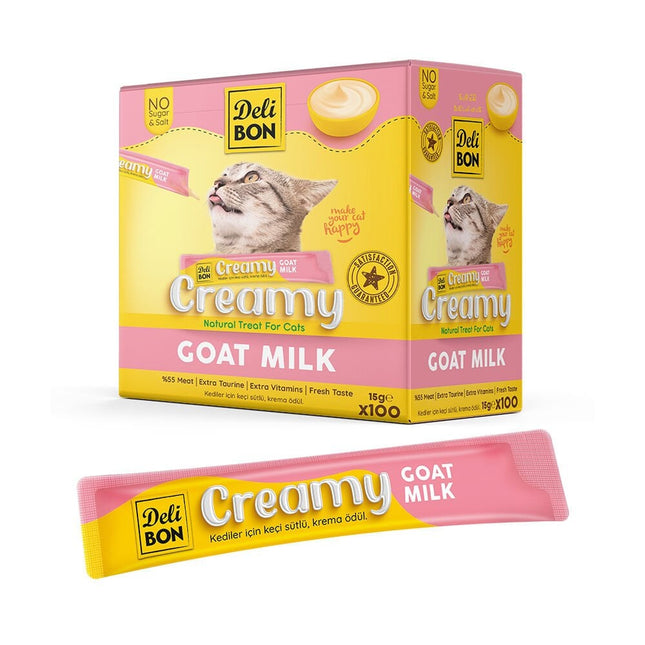 Delibon Krema Kedi Ödül Maması 15g 1 Adet Keçi Sütlü