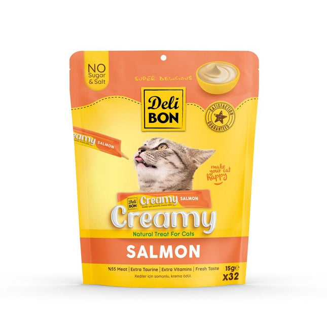 Delibon Krema Kedi Ödül Maması 15g 32 Adet Somonlu
