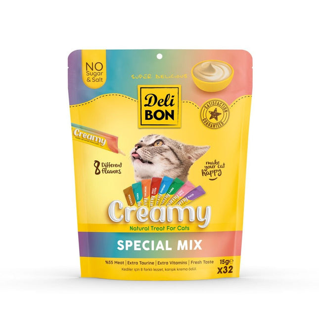 Delibon Krema Kedi Ödül Maması 15g 32 Adet Karışık Çeşit