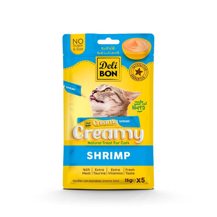 Delibon Krema Kedi Ödül Maması 15g 5 Adet Karidesli
