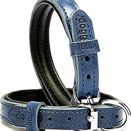Doggie Comfort Deri Köpek Boyun Tasması 1,5x 25-33 cm Mavi