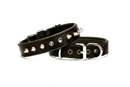 Doggie Çivi Desenli Köpek Tasması 2,5*50 cm Siyah