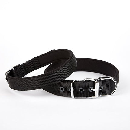 Doggie Comfort Dokuma Köpek Boyun Tasması 45-52 cm Siyah