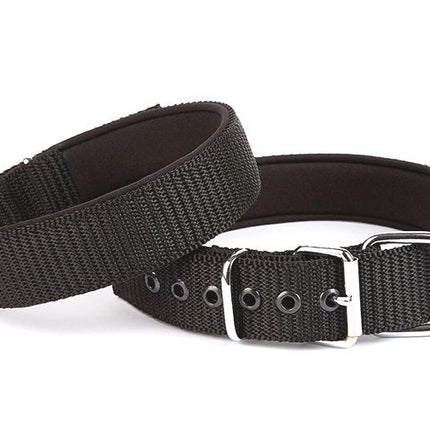 Doggie Konfor Seri Dokuma Köpek Boyun Tasması 5x55-65cm Siyah