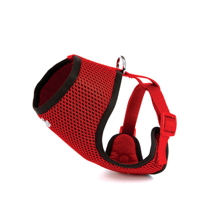 Doggie Havalı Dokumadan Küçük Irk Köpek Göğüs Tasması 1,5 x 25-35 cm Kırmızı