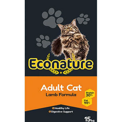 Econature Kuzu Etli Yetişkin Kedi Maması 15 kg