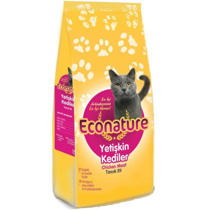 Econature Tavuklu Yetişkin Kedi Maması 1 kg Açık Mama