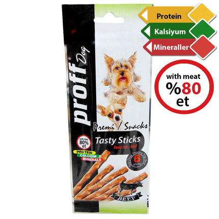 Proff Dog Küçük Irk Dana Etli Köpek Ödül Çubukları 6x5 gr