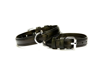 Doggie Deri Köpek Boyun Tasması 2 cmx30-37 cm Small Siyah