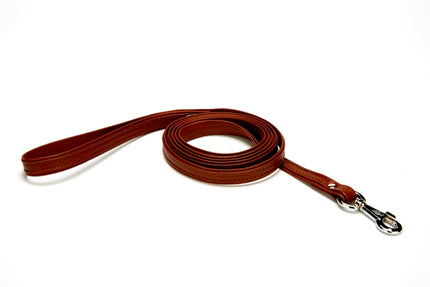 Doggie Flotter El Yapımı Deri Köpek Gezdirme Kayışı 2 cm x 120 cm Kahverengi