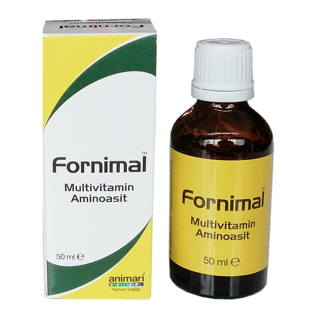 Animari Fornimal Kedi Köpek Kuş Multivitamin + Aminoasit 50 ml