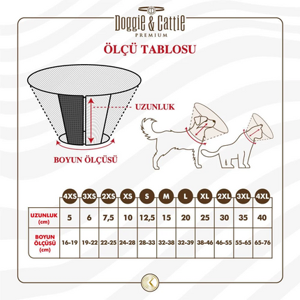 Doggie Comfort Kedi Köpek Yakalık 3XS 6x19-22cm