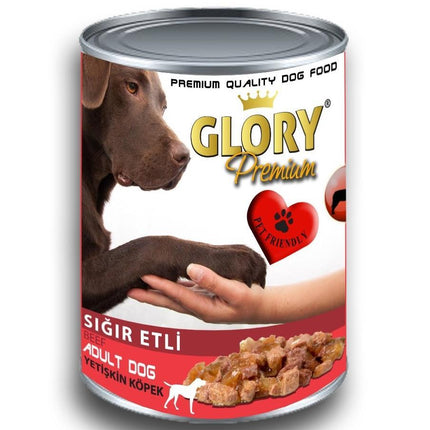 Glory Sığır Etli Yetişkin Köpek Konserve Yaş Mama 400 gr