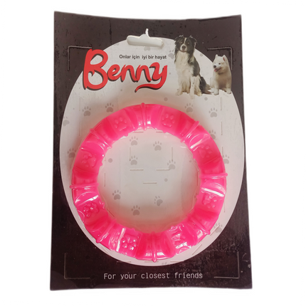 Benny Köpek Oyuncağı Yuvarlak Şekilli 11,5 cm Pembe