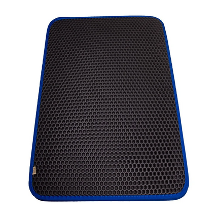 Cattie Kum Toplayıcı Fonksiyonel Kedi Paspası Altıgen 37-50 cm Mavi