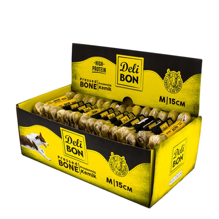 Delibon 15cm Deri Köpek Çiğneti Pres Kemik 1x15cm Natural