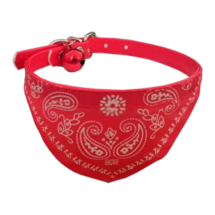 Fularlı Kedi ve Küçük Irk Köpek Boyun Tasması 27 cm Kırmızı