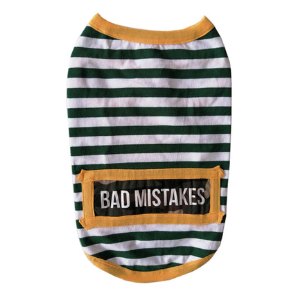Kedi Köpek Kıyafeti Siyah Beyaz Bad Mistakes XS 21 cm