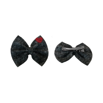 Kalpli Keçe Kedi Köpek Tokası Gri 4.5-5.5 cm