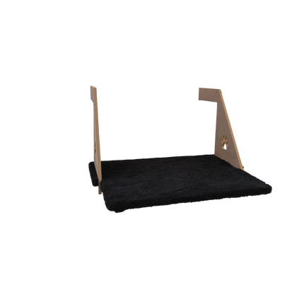 Ahşap Kalorifer Peteği Kedi Radyatör Yatağı 30 cm x 43 cm Siyah (15 kg)