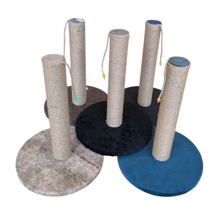 Oval Tabanlı Organik Jut Halat Sargı Kedi Tırmalama Tahtası 40 cm