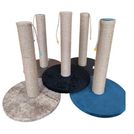 Oval Tabanlı Organik Jut Halat Sargı Kedi Tırmalama Tahtası 40 cm