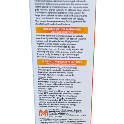 Paws Tale Vitamin D3 - K2 Vitamini Liquid 40 ML