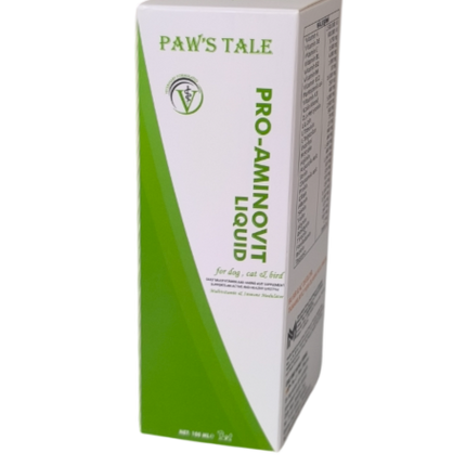 Paws Tale Pro-Aminovit Kedi Köpek Kuş Vitamin + Aminoasit Sıvı Takviye 100 ml