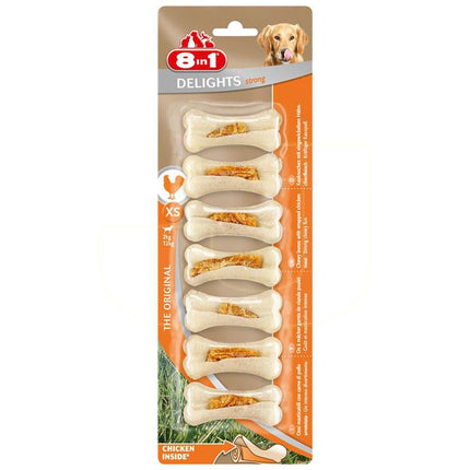8in1 Delights Köpek Ağız Bakım Kemik XSmall 7'li Paket 140 Gr