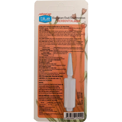 Blue Veteriner Herbiovital Bitkisel Köpek Damlası 2 ml ( 1-10 kg )