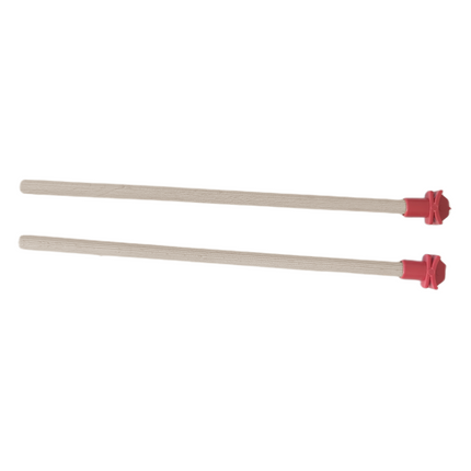 Markapet Doğal Ahşap Kuş Tüneği 1.2 cm-25 cm Standart  Kırmızı (2 Adet)