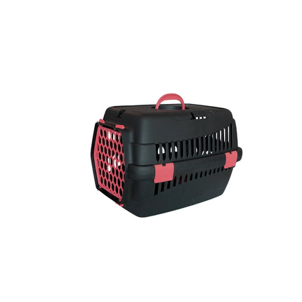 Markapet Lüx Kedi Köpek Taşıma Çantası 32 X 48 X 32 cm Kırmızı-Siyah