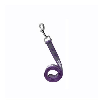 Köpek Göğüs Tasma Seti Köpek Desenli 120 cm-34 cm-47 cm Mor