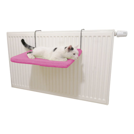 Kedi Radyatör Yatağı Yıkanabilir 42 cm 15 kg Koyu Pembe
