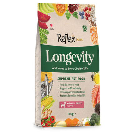 Reflex Plus Longevity Mini ve Küçük Irk Yavru Köpek Maması 900 Gr