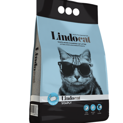 Lindocat Sabun Kokulu İnce Taneli Kedi Kumu 5 Lt