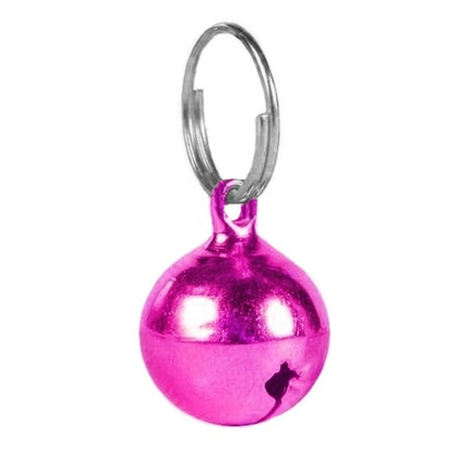 Doggie Kedi Köpek Tasma Çanı Koyu Pembe 1,4*1,4 cm