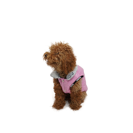 Pawstar Moncler Pembe Küçük Irk Köpek Yeleği XXLarge 43 Cm