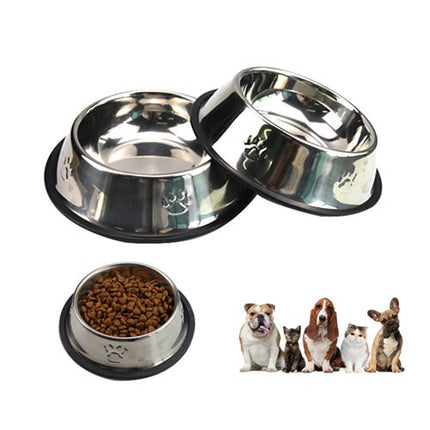 Markapet Pati Desenli Çelik Kedi Köpek Mama Su Kabı 250 ml