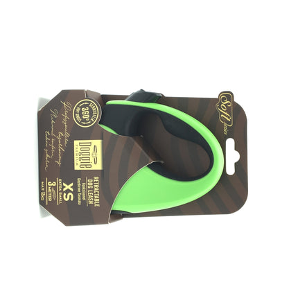 Doggie Soft Seri Otomatik Makaralı Gezdirme Tasması 12 kg / 3 M Yeşil